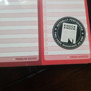 Knock Knock Pros Cons Pad